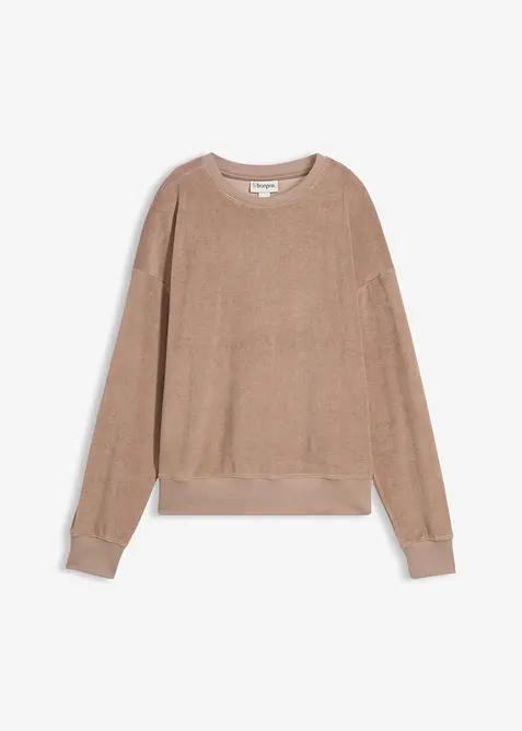 T-shirt manches longues en &eacute;ponge, bonprix