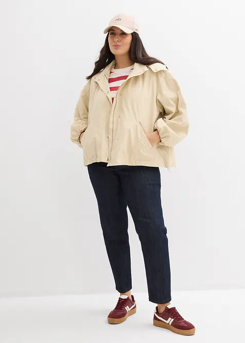 Jean slim taille haute, cropped, bonprix