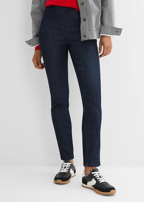 Jean slim taille haute, cropped, bonprix