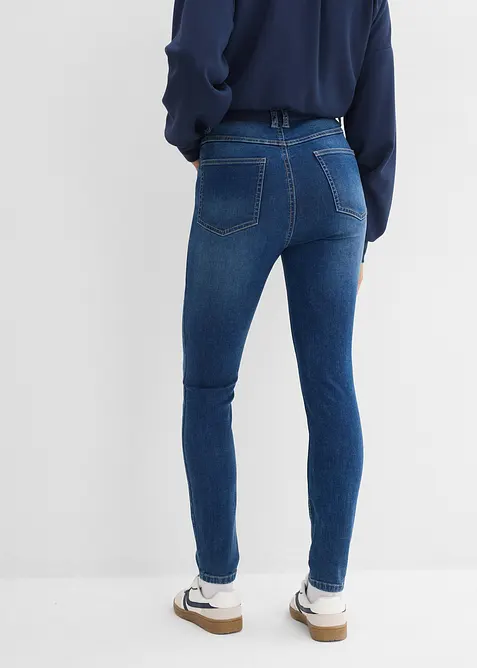 Jean skinny &agrave; taille haute et &eacute;lastiqu&eacute;e, bonprix