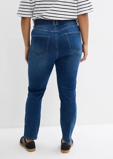 Jean skinny &agrave; taille haute et &eacute;lastiqu&eacute;e, bonprix