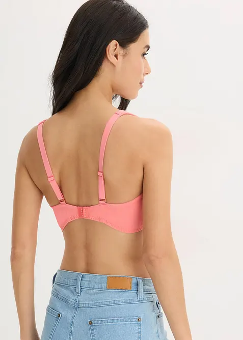 Lot de 2&nbsp;soutiens-gorge bralette coton sans armatures, bonprix