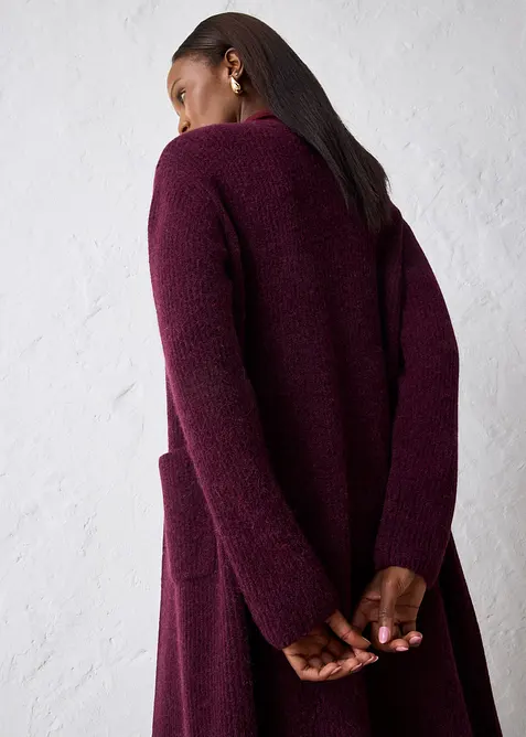 Manteau en maille avec de l&rsquo;alpaga, bonprix