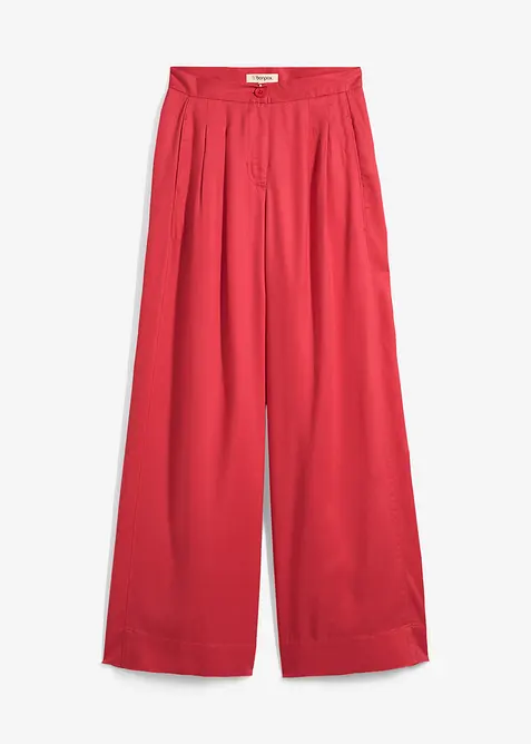 Pantalon &agrave; pinces en Lyocell fluide, bonprix