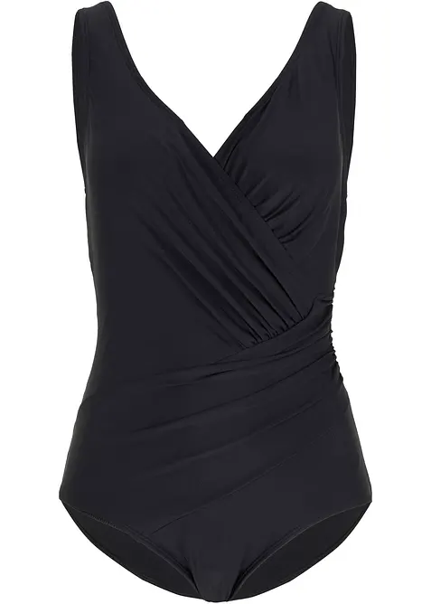 Maillot 1&nbsp;pi&egrave;ce sculptant et crois&eacute;, maintien mod&eacute;r&eacute;, bonprix