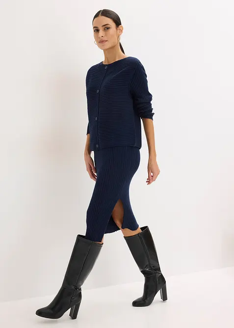 Robe en maille et gilet sans manches (ens. 2&nbsp;pces), bonprix