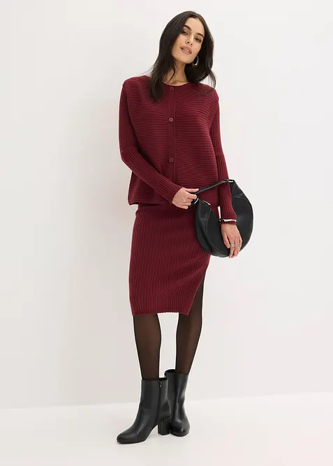 Robe en maille et gilet sans manches (ens. 2&nbsp;pces), bonprix