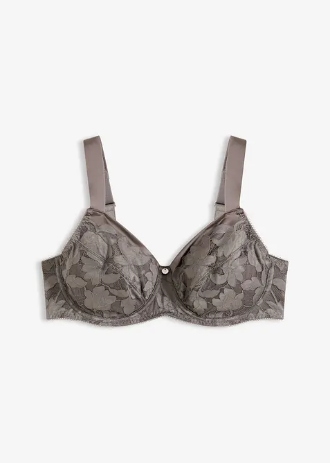 Soutien-gorge &agrave; armatures et bretelles rembourr&eacute;es, effet brillant, bonprix