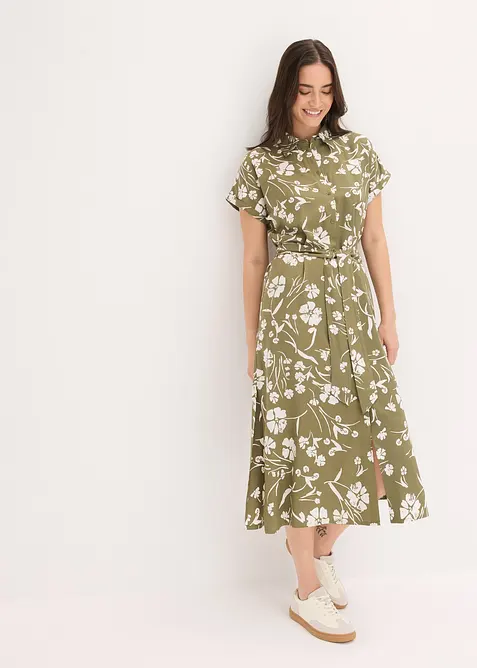 Robe-chemise imprim&eacute;e, bonprix