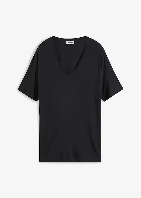 T-shirt long en viscose extensible, bonprix