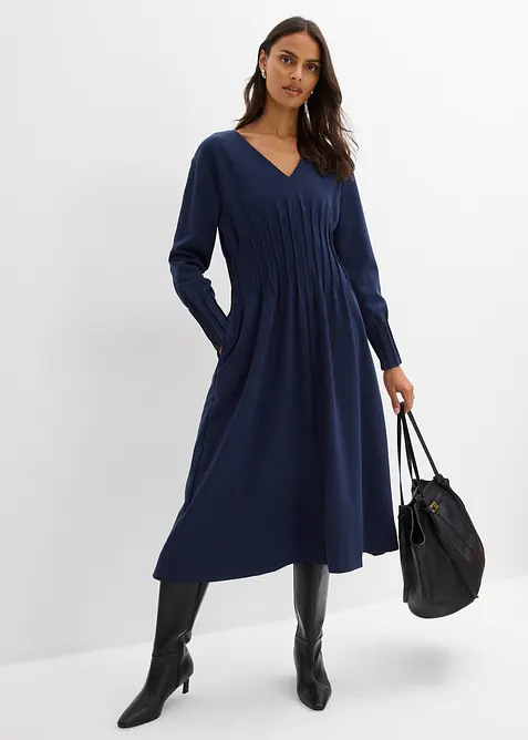 Robe confortable avec plis d&eacute;coratifs, bonprix
