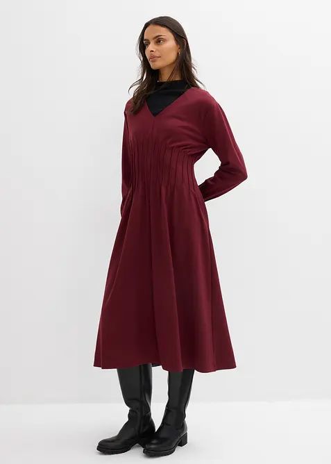 Robe confortable avec plis d&eacute;coratifs, bonprix