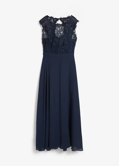 Robe longue avec dentelle, bonprix