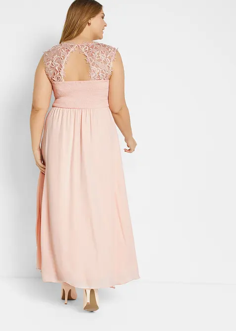 Robe longue avec dentelle, bonprix