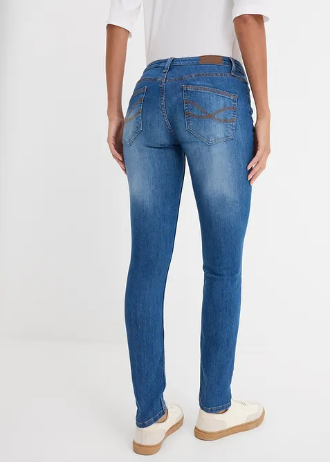 Jean skinny taille mi-haute, extensible, bonprix