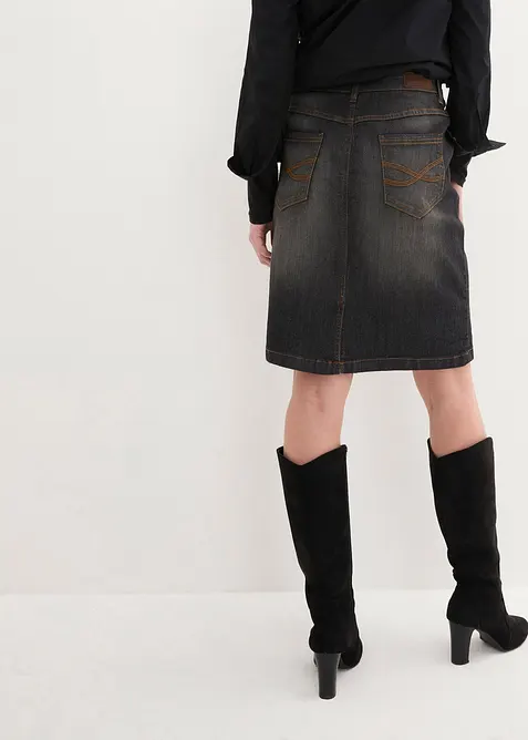 Jupe en jean extensible, bonprix