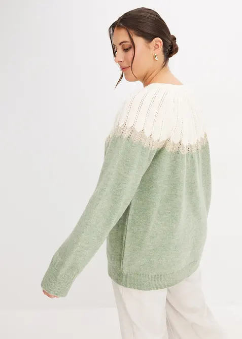 Pull ajour&eacute;, bonprix
