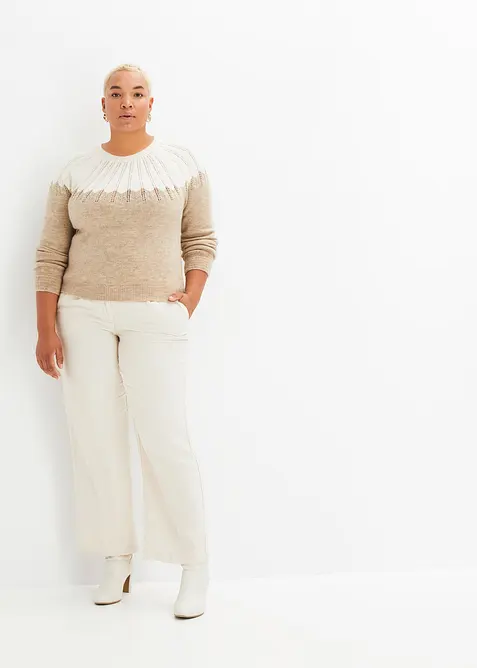 Pull ajour&eacute;, bonprix