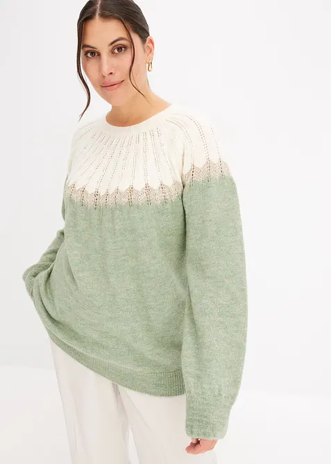 Pull ajour&eacute;, bonprix