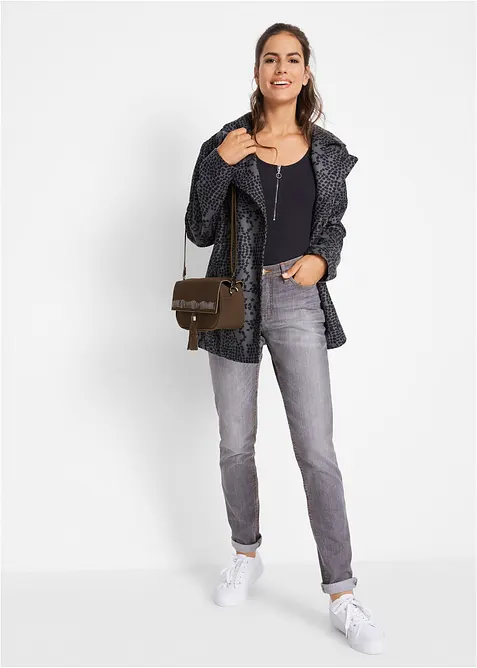 Jean Mom extensible et confortable, taille mi-haute, bonprix