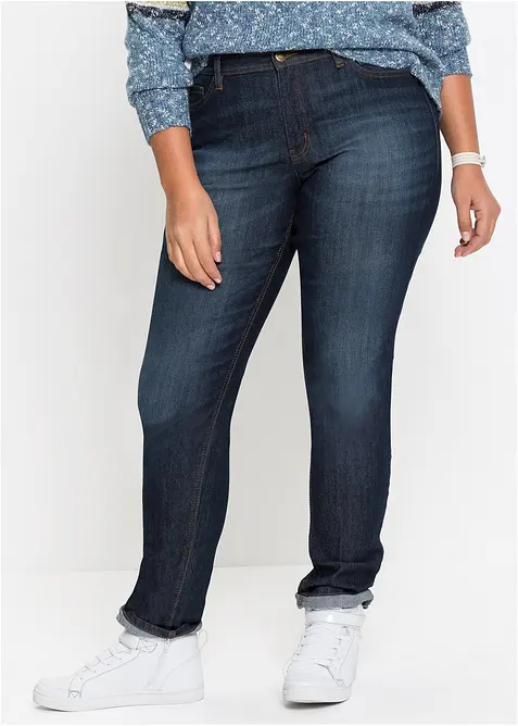 Jean Mom extensible et confortable, taille mi-haute, bonprix