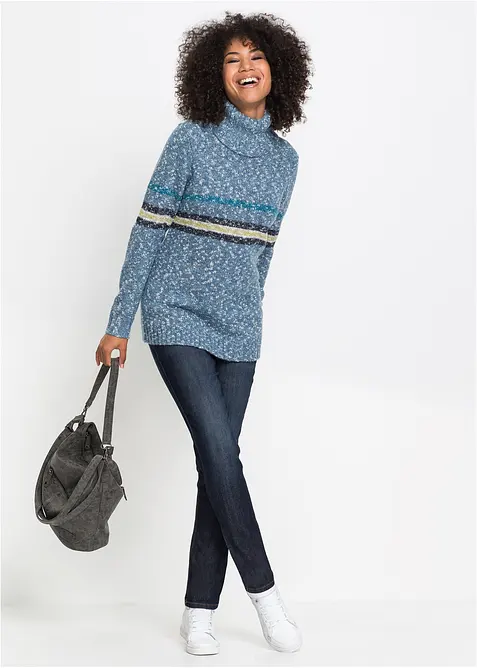 Jean Mom extensible et confortable, taille mi-haute, bonprix