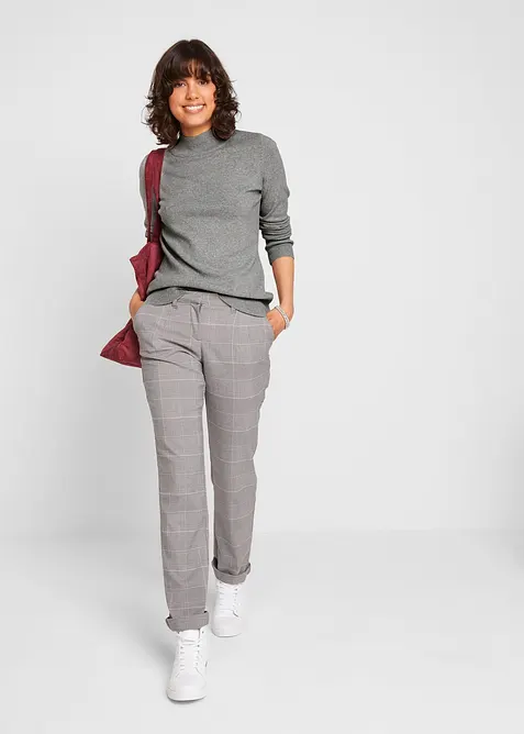 Pull basique &agrave; col montant, bonprix