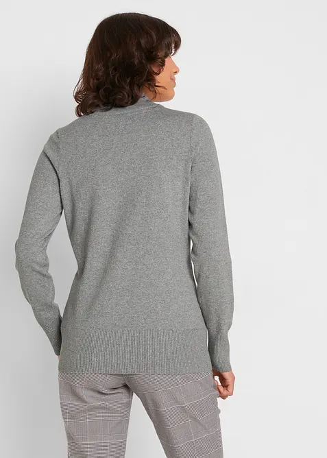 Pull basique &agrave; col montant, bonprix