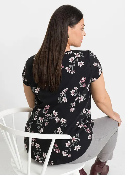 T-shirt oversize en coton extensible, bonprix