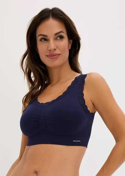 Lot de 2 brassi&egrave;res sans coutures Feel Comfort, bonprix