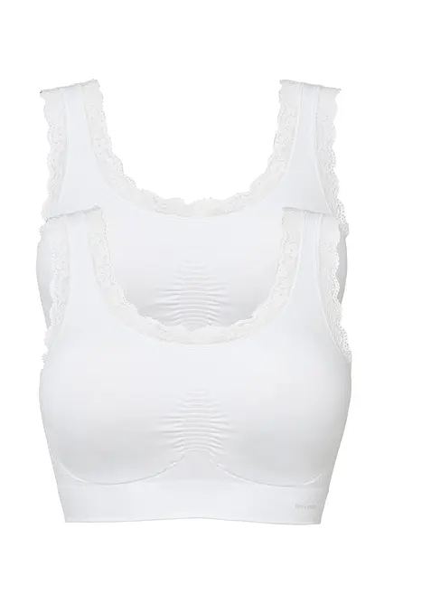 Lot de 2 brassi&egrave;res sans coutures Feel Comfort, bonprix