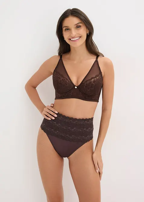 Lot de 2 strings sculptants, maintien mod&eacute;r&eacute;, bonprix