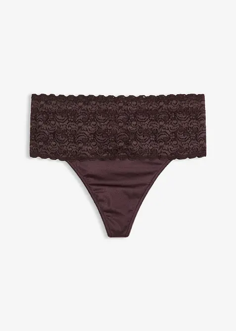 Lot de 2 strings sculptants, maintien mod&eacute;r&eacute;, bonprix