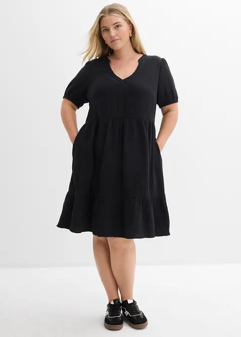Robe oversize en gaze de coton, bonprix