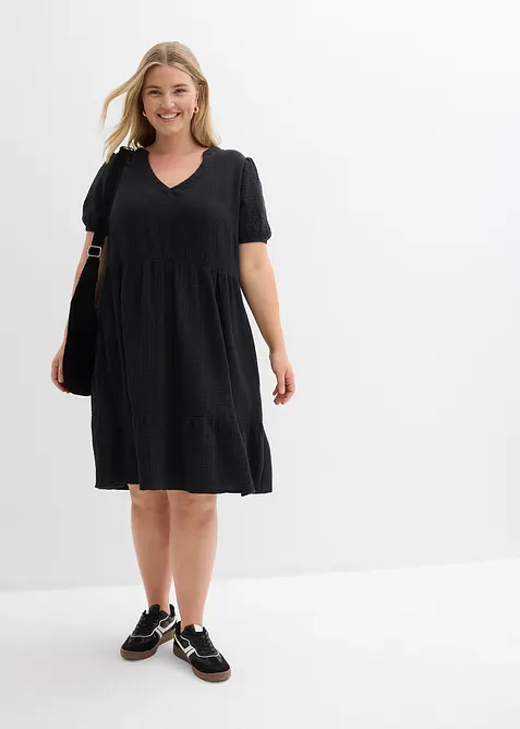 Robe oversize en gaze de coton, bonprix