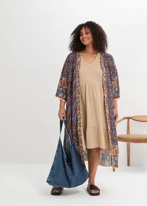 Robe oversize en gaze de coton, bonprix
