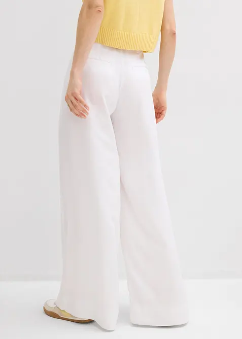 Pantalon &agrave; pinces en lyocell fluide, bonprix