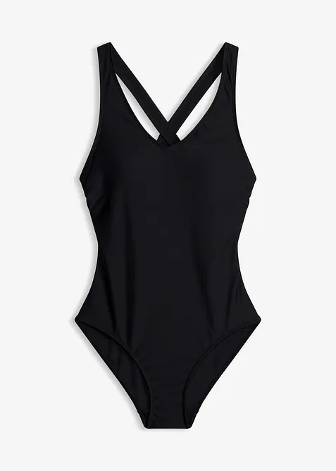 Maillot 1 pi&egrave;ce &agrave; coutures d&eacute;coratives, bonprix