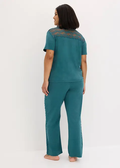 Pyjama &agrave; dentelle, bonprix