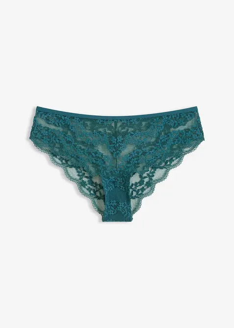 Slip br&eacute;silien &agrave; dentelle florale, bonprix