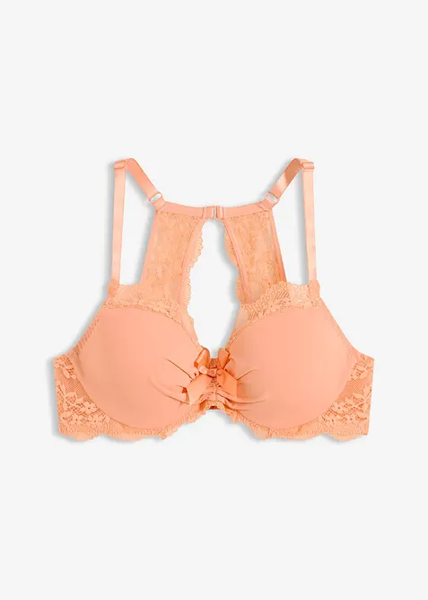 Soutien-gorge &agrave; coques et dentelle florale, bonprix