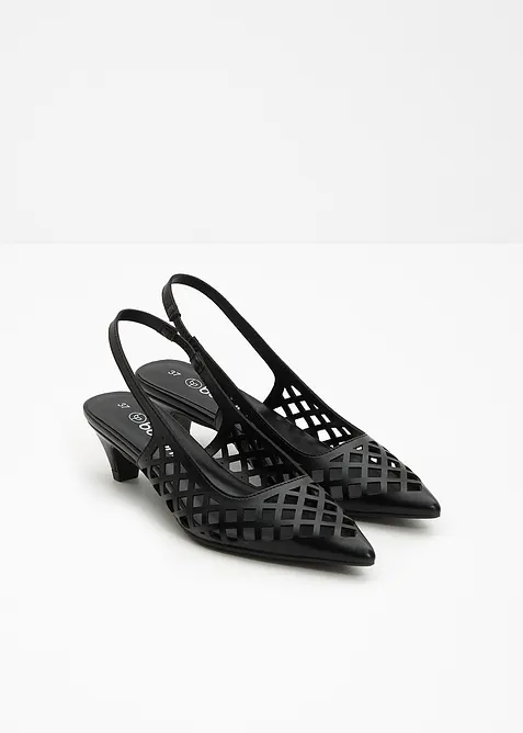 Escarpins slingback perfor&eacute;s, bonprix