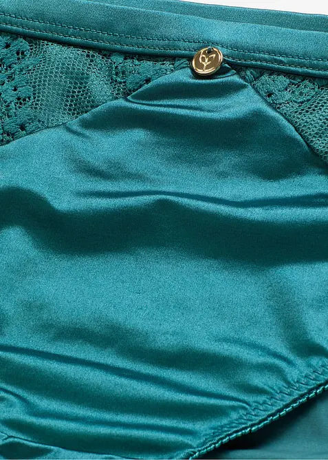 Slip en polyamide brillant avec dentelle, bonprix