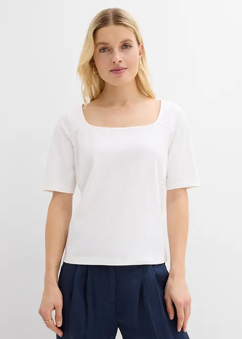 T-shirt en coton &eacute;pais, bonprix