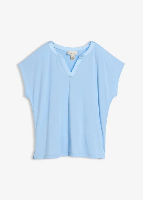 T-shirt &agrave; bordure satin&eacute;e, bonprix