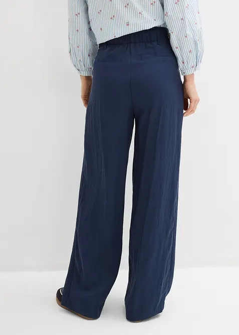 Pantalon en twill &agrave; taille r&eacute;glable, bonprix