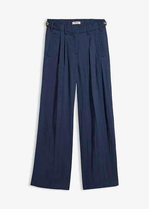 Pantalon en twill &agrave; taille r&eacute;glable, bonprix