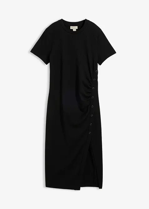 Robe T-shirt en mati&egrave;re textur&eacute;e, bonprix