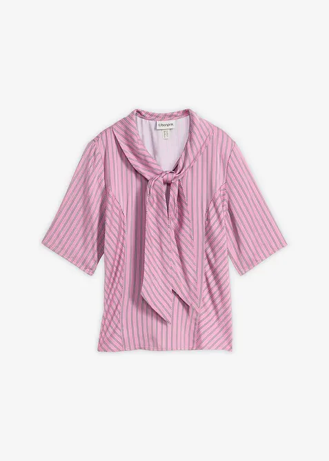 Blouse &agrave; lavalli&egrave;re en modal doux, bonprix