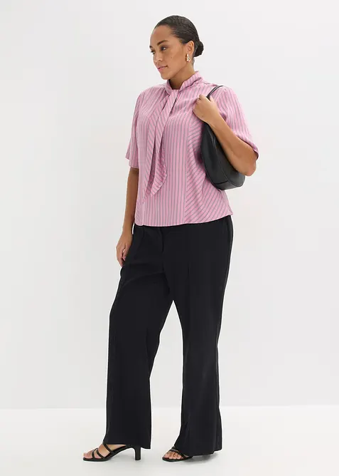 Blouse &agrave; lavalli&egrave;re en modal doux, bonprix